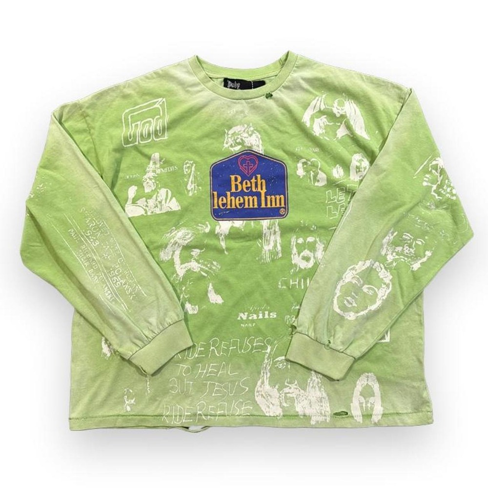Paly Hollywood Bethlehem L/S Tee * L * Light Green